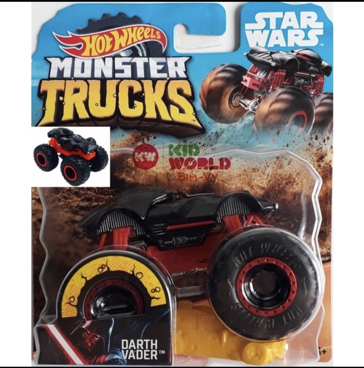 Xe mô hình Hot Wheels Monster Trucks Car Darth Vader//T8