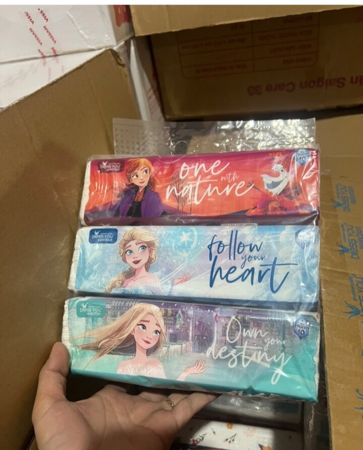 Lot of 3 Packs of Sofpack Towels - Bless You Selection Disney, Pack of 150 Sheets