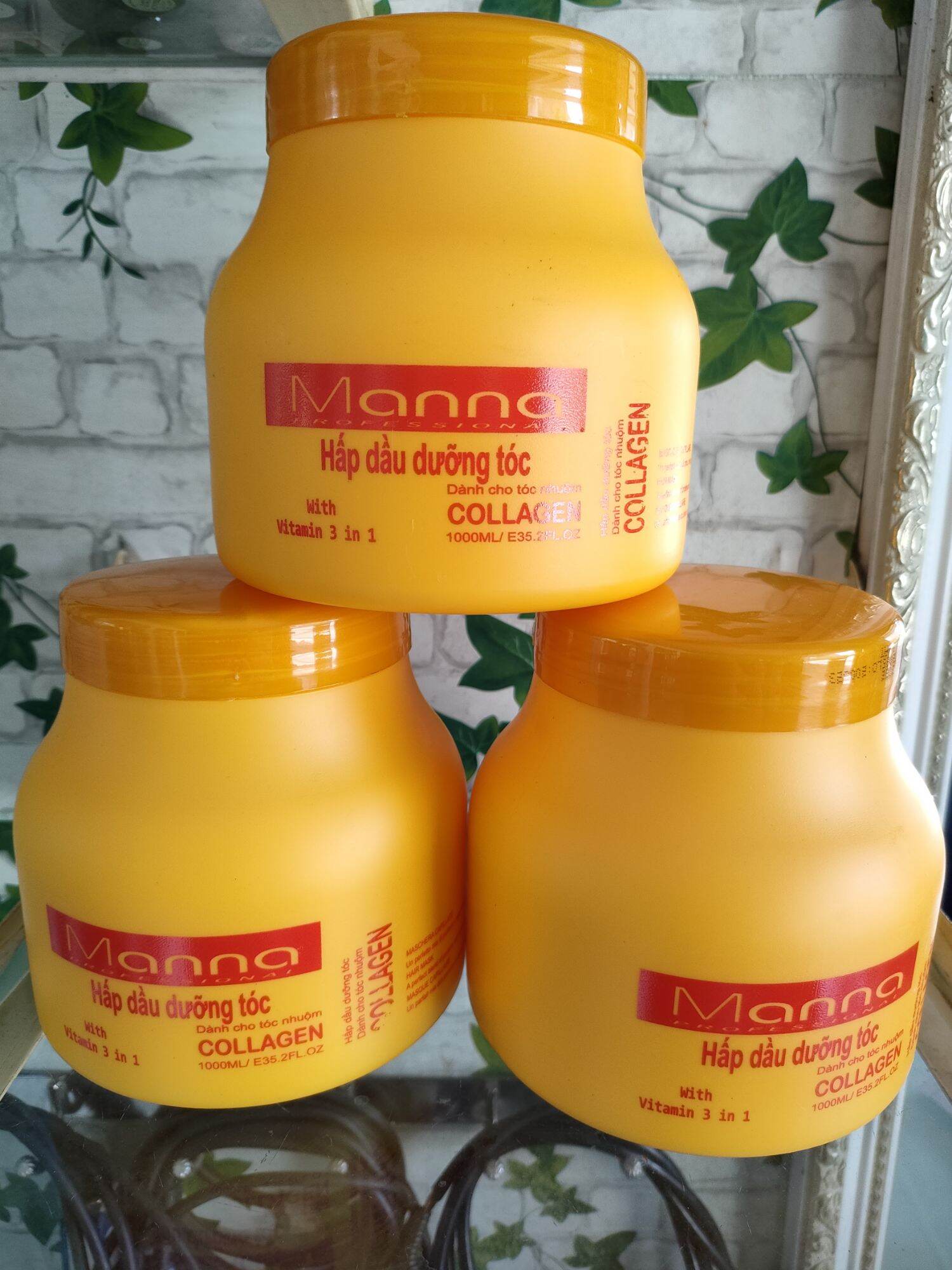 Hấp Dầu Dưỡng Tóc Manna ( collagen) Hương phấn, chính hãng.