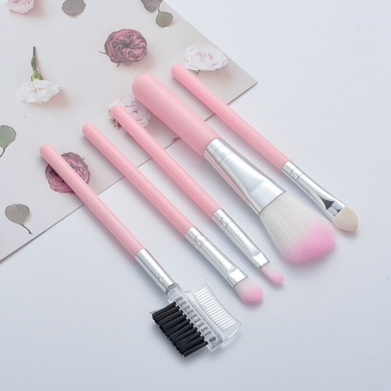 BỘ CỌ MAKEUP HỒNG 5 CÂY