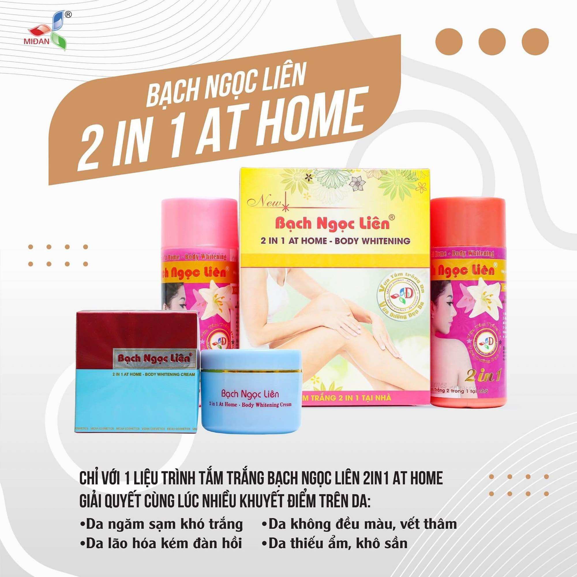 Tắm trắng Bạch Ngọc Liên 2in1