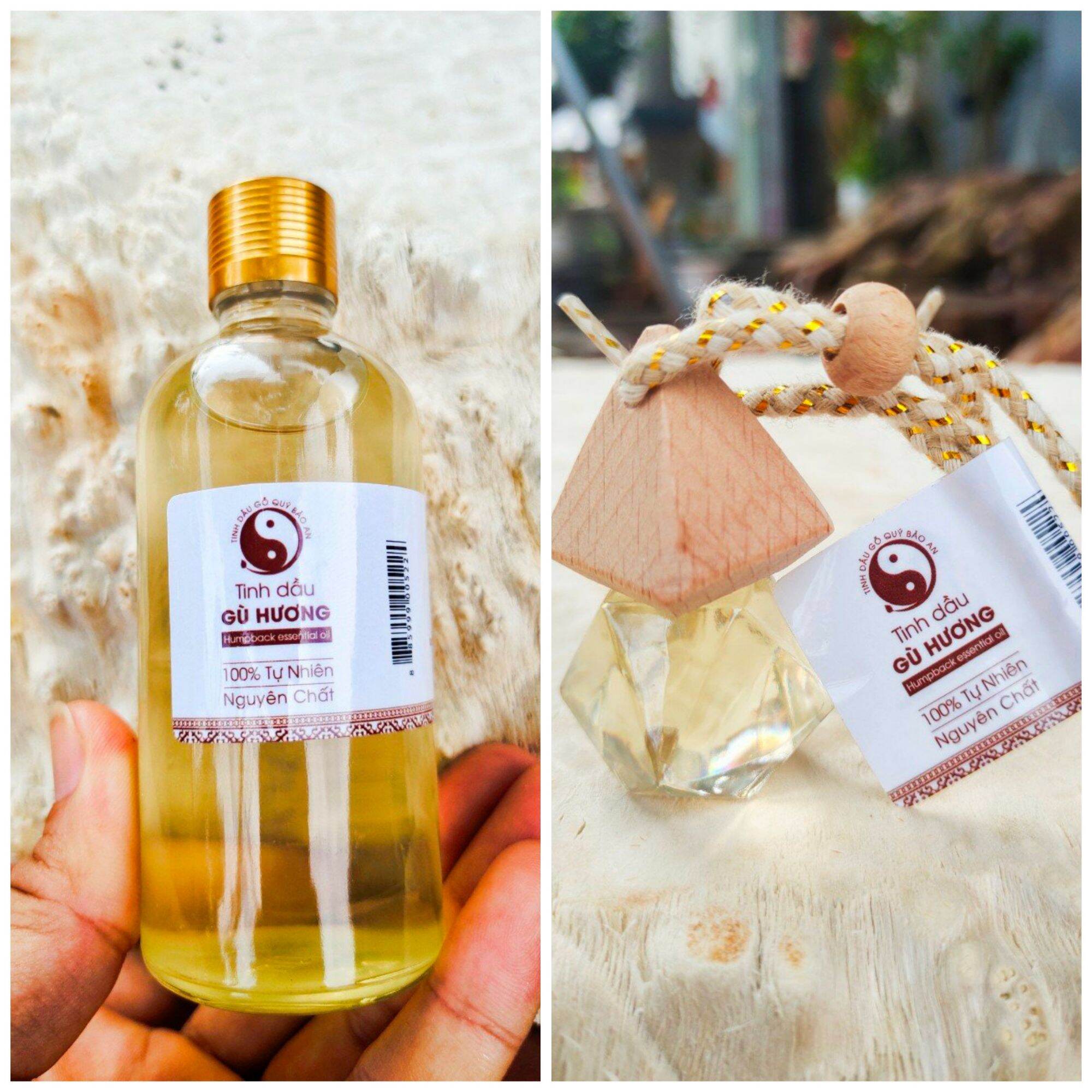 Combo 2 lọ tinh dầu gỗ Gù Hương xá xị 100% nguyên chất