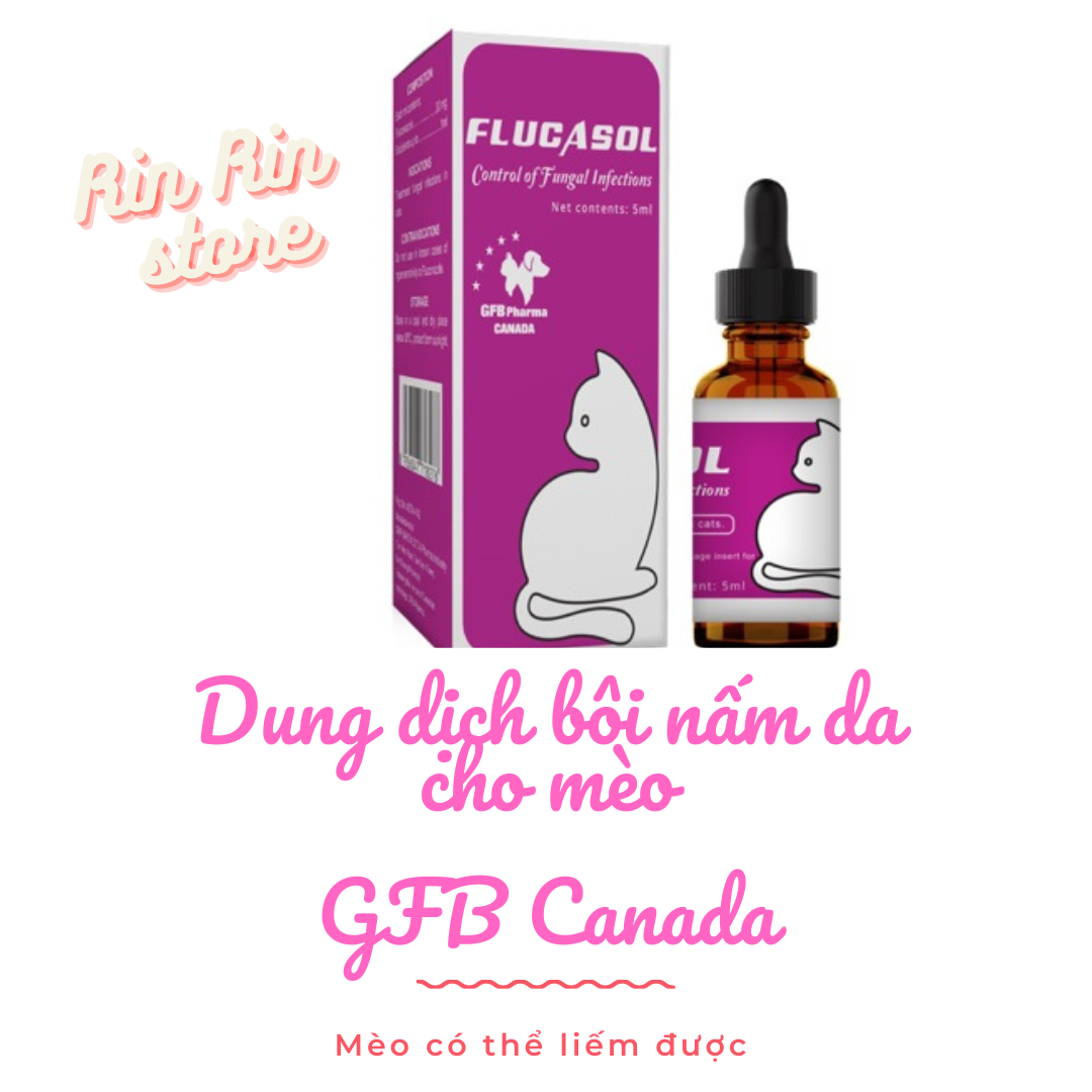 Dung dịch bôi Nấm da cho mèo Flucasol CANADA chai 5 ml