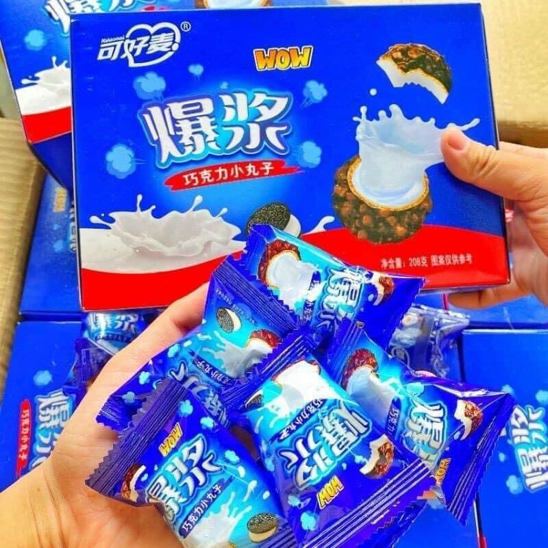 [1 hộp] BÁNH OREO NHÂN SỮA CHẢY 3 LỚP