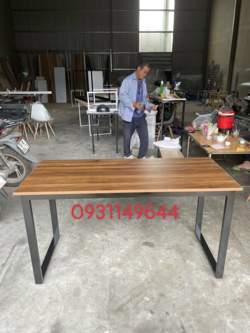 Bàn làm việc dài 140 khủng sắt to