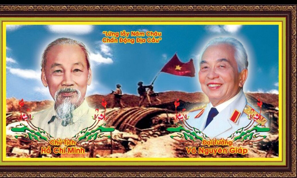 Tranh Bác Hồ Bác Giáp in bạt cao cấp sắc nét bền vĩnh cửu