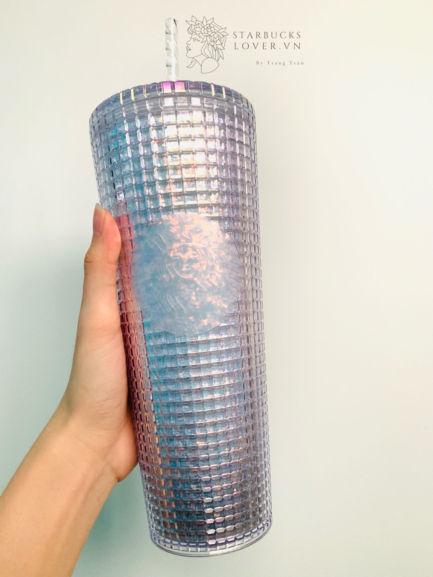 |chính hãng| ly starbucks silver grid 710ml