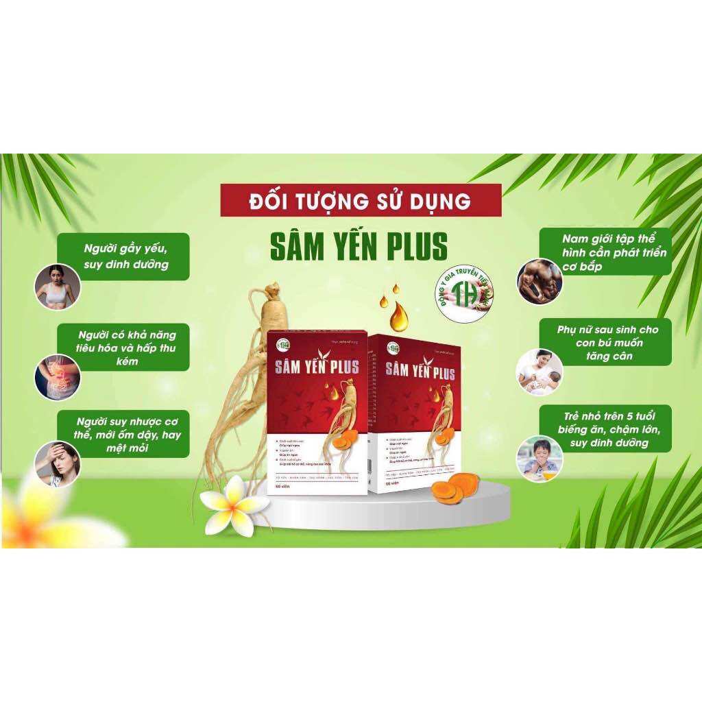 Tăng cân Sâm Yến Plus hộp 60v