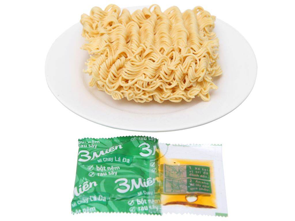 Thùng mì chay lá đa 3 Miền 30 gói 65g