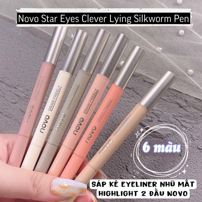 Bút nhũ mắt novo 2 đầu lấp lánh