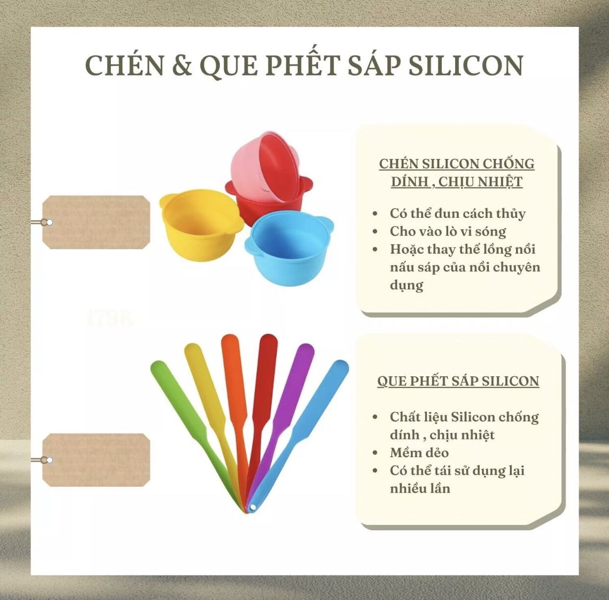 Chén + que silicon chống dính