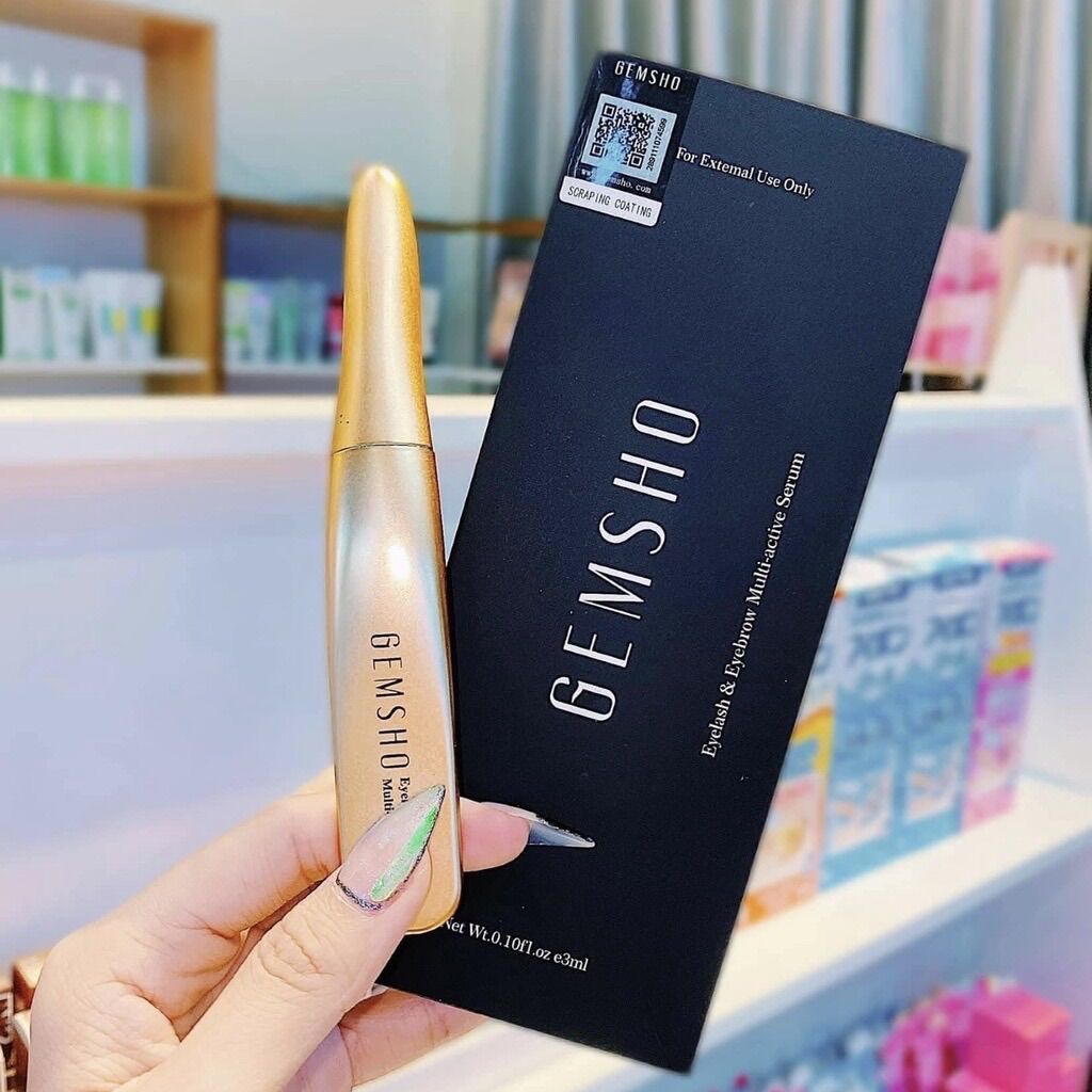 Serum dưỡng dài mi Gemsho-dài mi gemso mỹ chính hãng giúp mi dài quyễn rũ