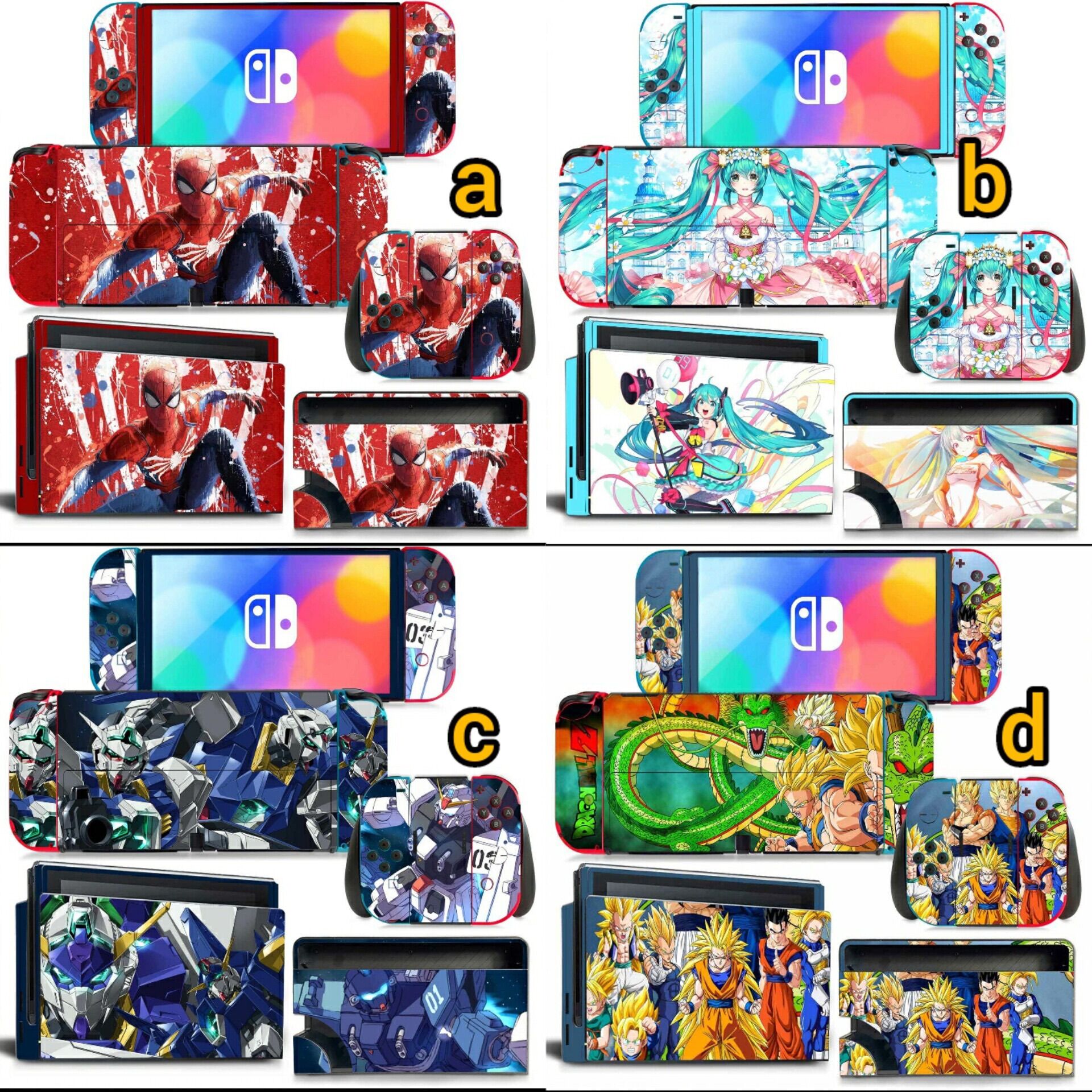 dán Skin máy nintendo Switch Oled và dock xuất hình nintendo switch oled