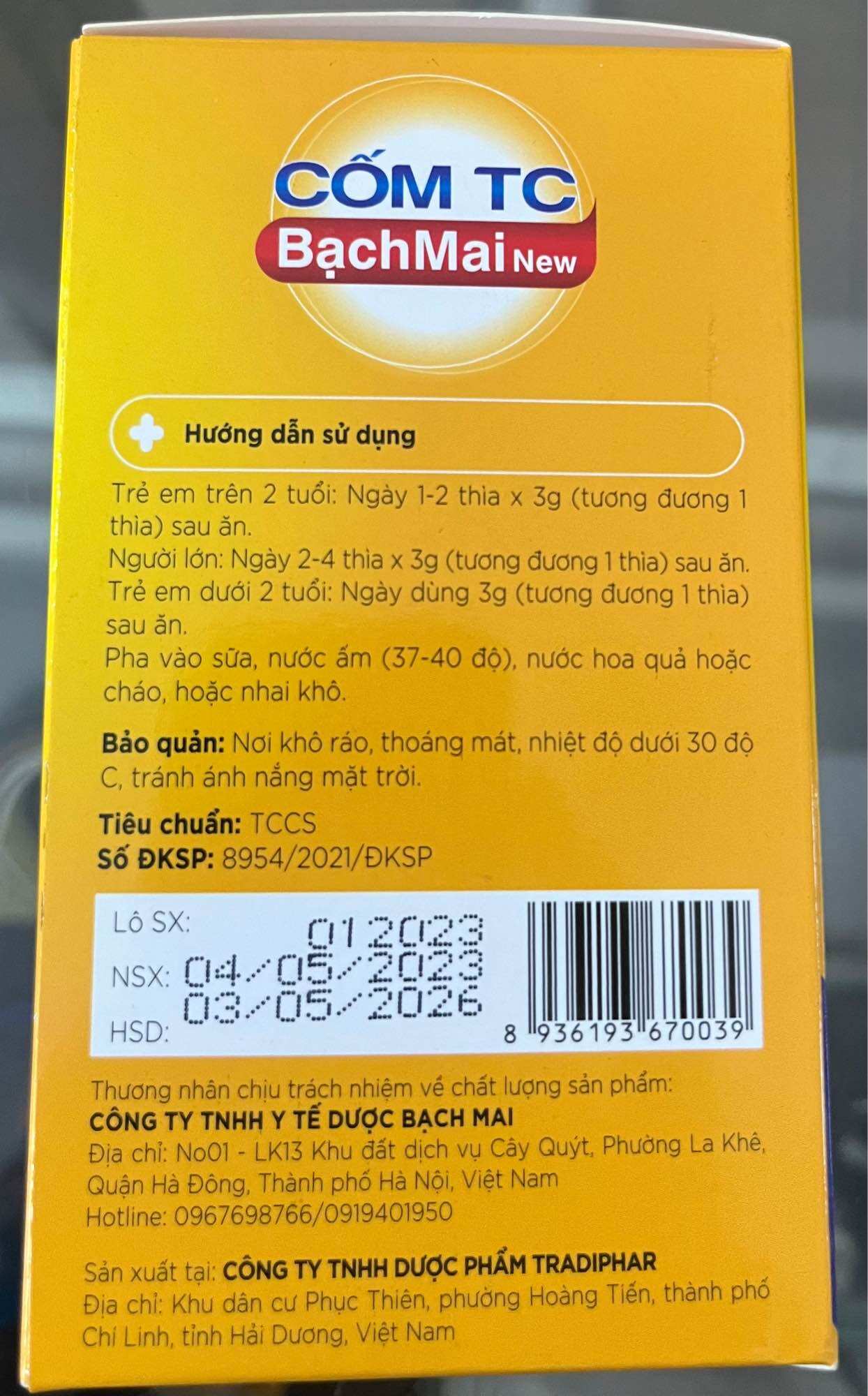 CỐM TC BẠCH MAI New TĂNG CÂN VƯỢT TRỘI