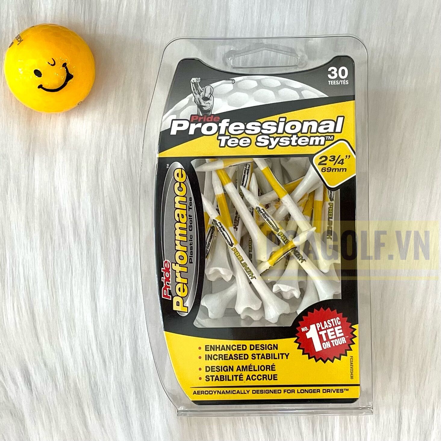 Tee chơi golf bằng nhựa 69mm - Đế đặt banh gôn - Thương hiệu Mỹ