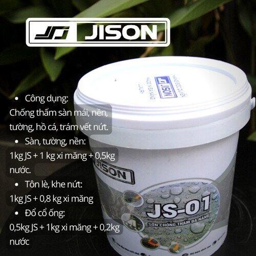 Sơn chống thấm 2 thành phần Jison JS-1 Cao Cấp lon 1kg
