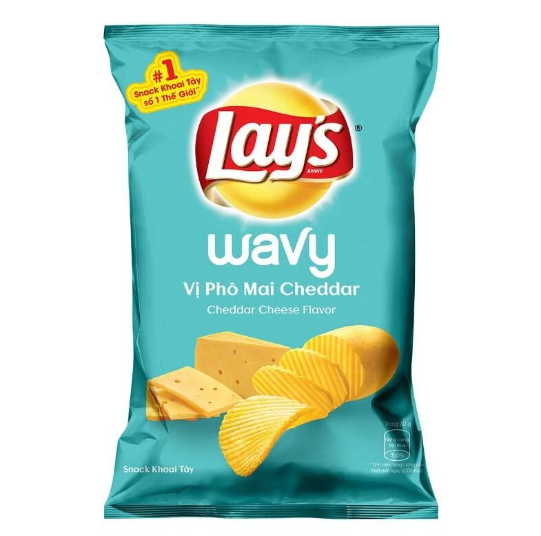 Snack khoai tây Lays vị phô mai Cheddar 30g