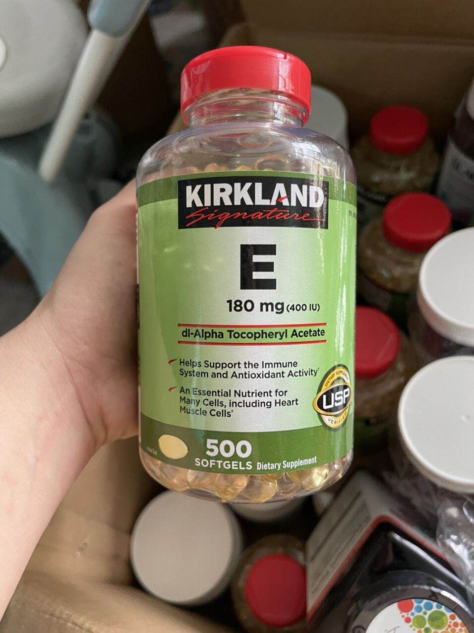 Vitamin E mỹ  Kirkland signature 180mg