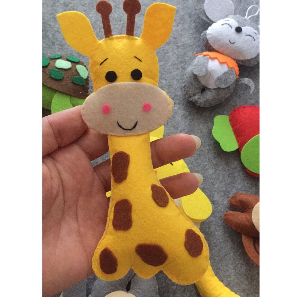 Con vật handmade vải dạ nỉ _ Đồ chơi cho bé