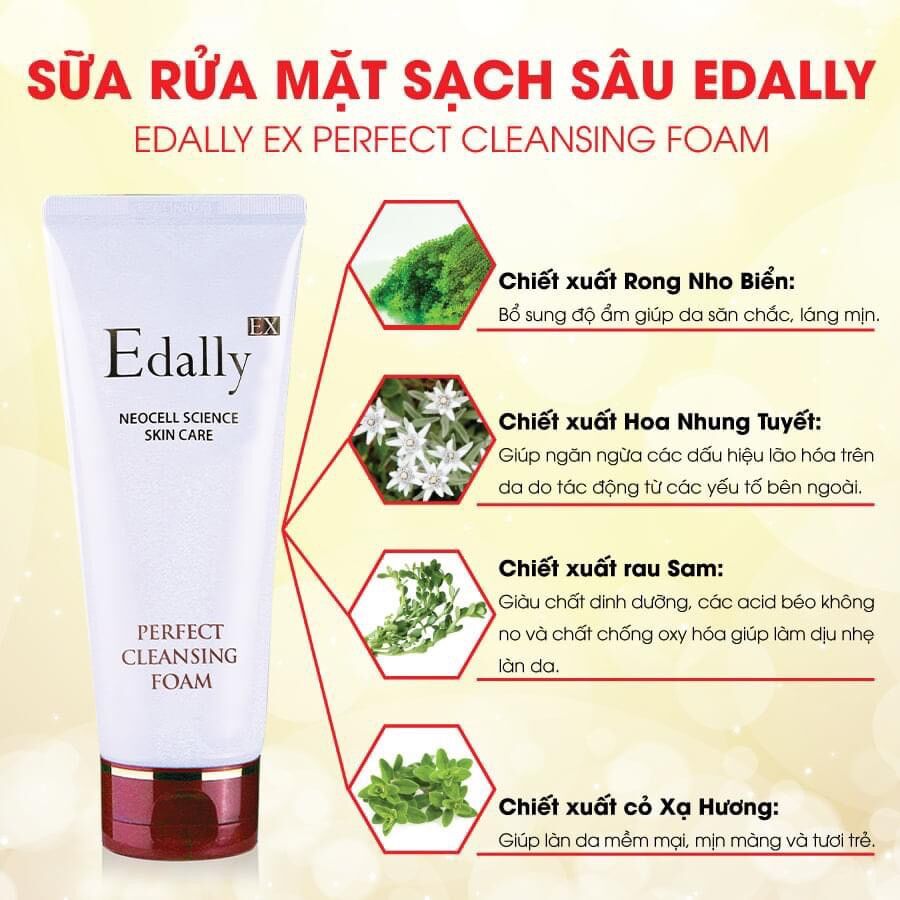 Sữa rửa mặt sạch sâu Edally Ex