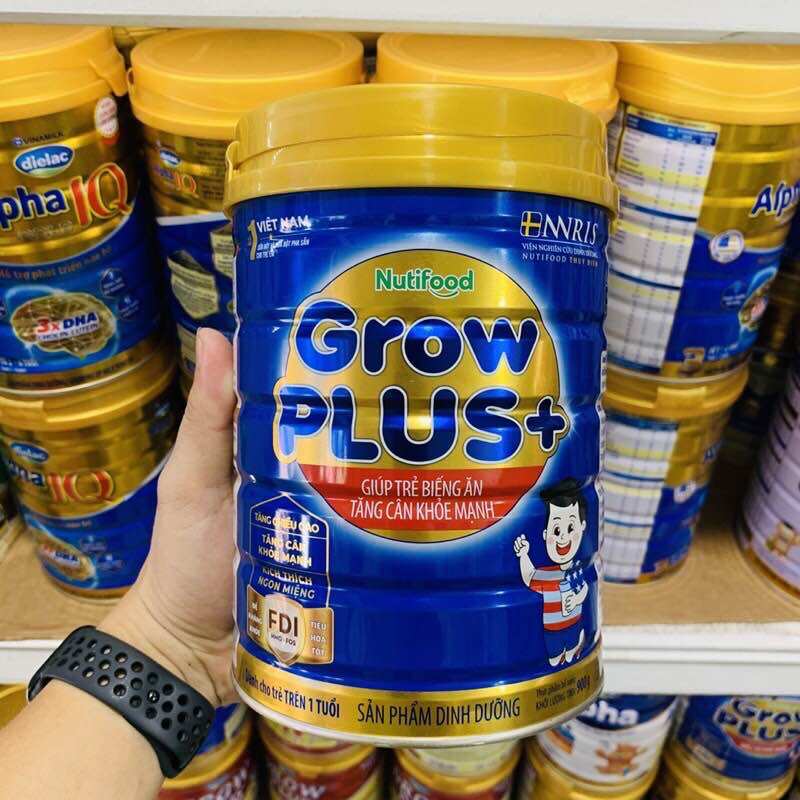Sữa bột nutifood growplus xanh - hộp 900g
