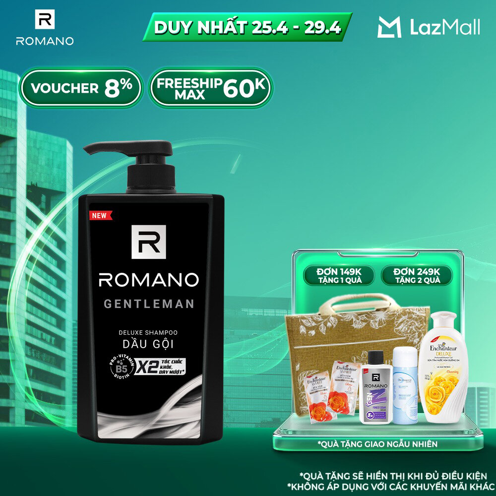 Sữa tắm hương nước hoa Romano Gentleman 650g