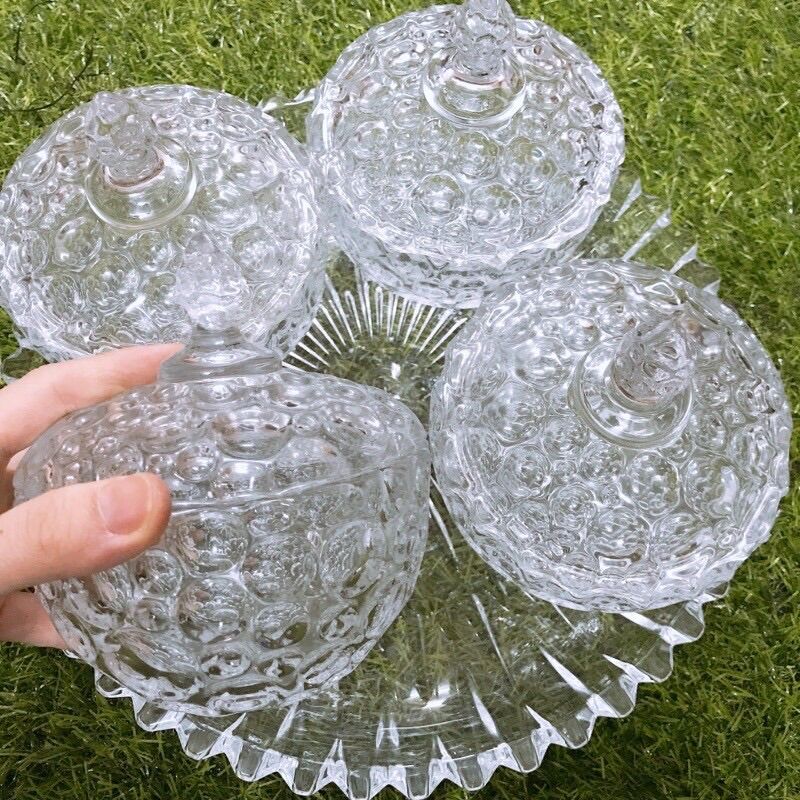 Thố Mứt Tết Thuỷ Tinh Cao Cấp Mã Tb032