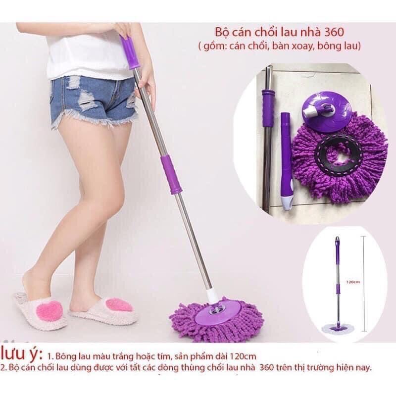 HCMCây lau nhà 360 độ thân inox