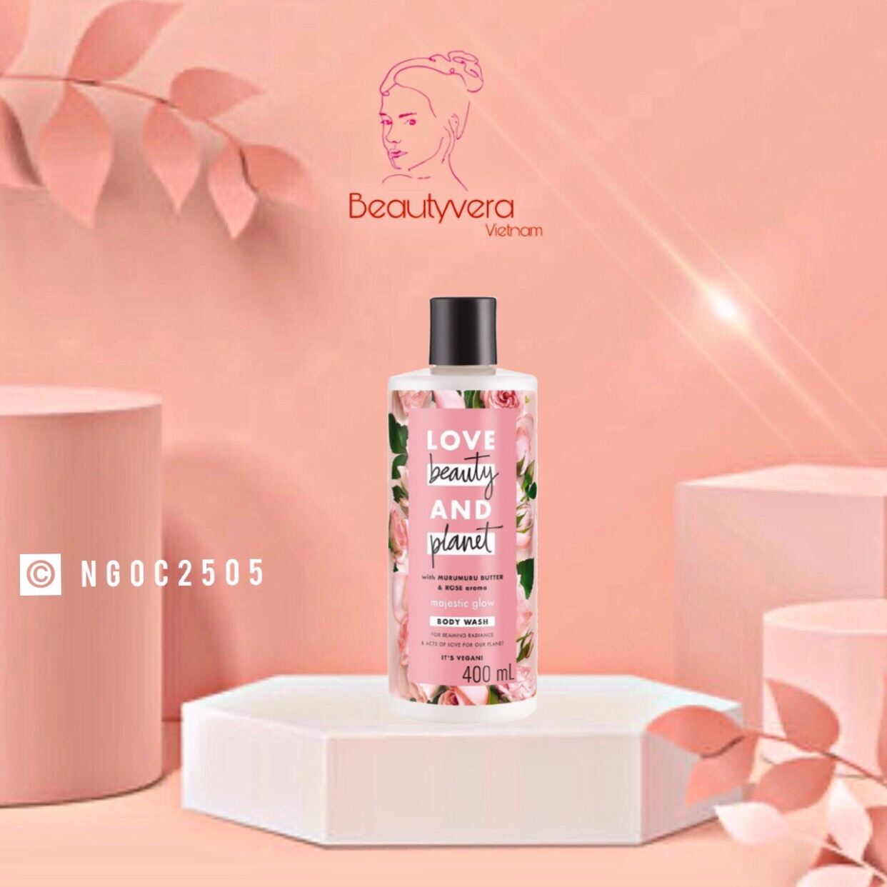 Sữa Tắm Sáng Da Rạng Rỡ Love Beauty And Planet Majestic Glow 400Ml/Chai | Sữa Tắm Cam Kết Hàng Đúng Mô Tả Chất Lượng Đảm Bảo An Toàn Đến Sức Khỏe Người Sử Dụng