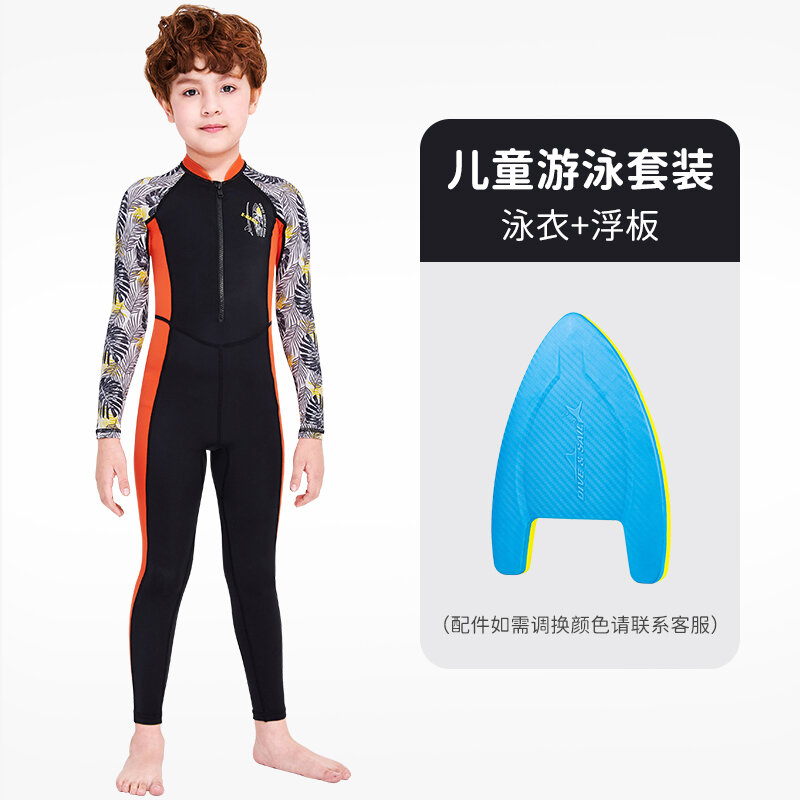 Đồ bơi trẻ em dive & sail đồ bơi nhanh khô chống nắng trẻ em lớn vừa dài tay liền thân bé trai bé gái trang phục lặn