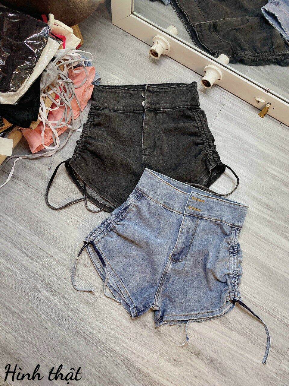 Sọt đùi jean rút 2 bên xịn