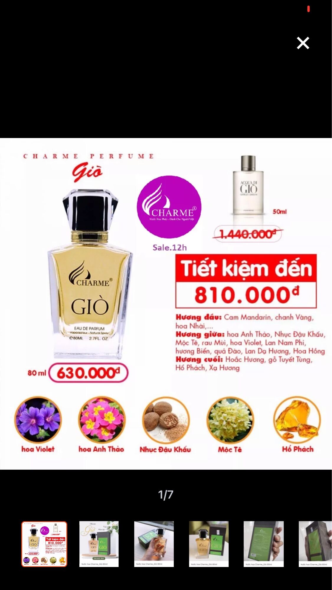 Giò charm 80ml
