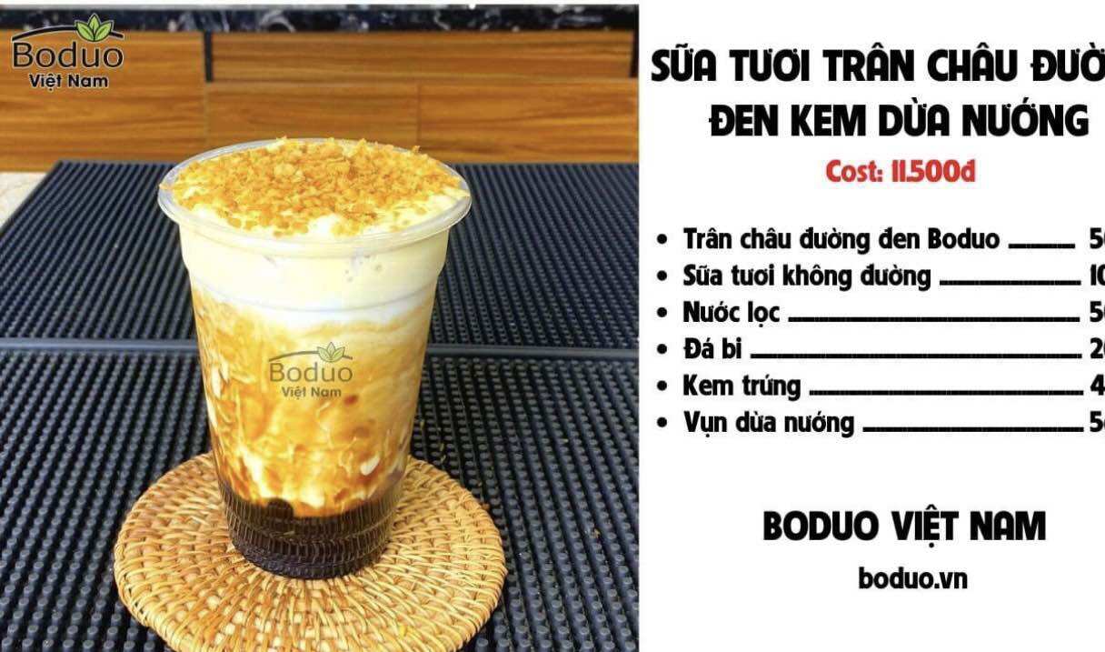 Bột kem trứng Boduo gói 1kg