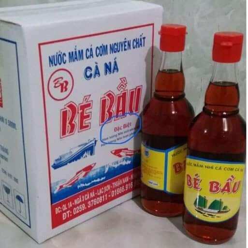 Nước mắm Bé Bâu-Cà Ná loại Đặc Biệt (1 thùng 6chai×500ml) Độ đạm 40