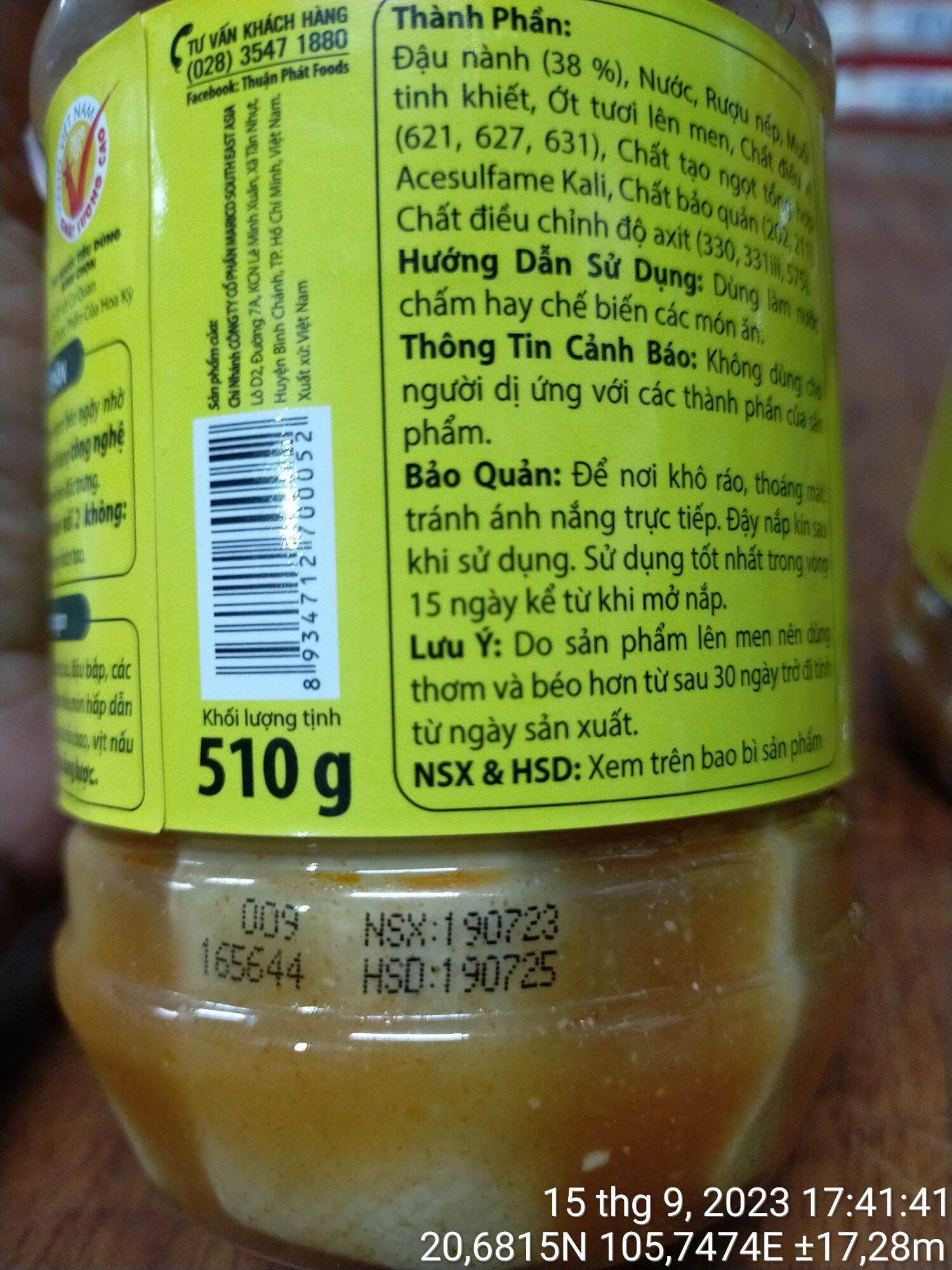 Chao Ngon Thuận Phát hũ 510g