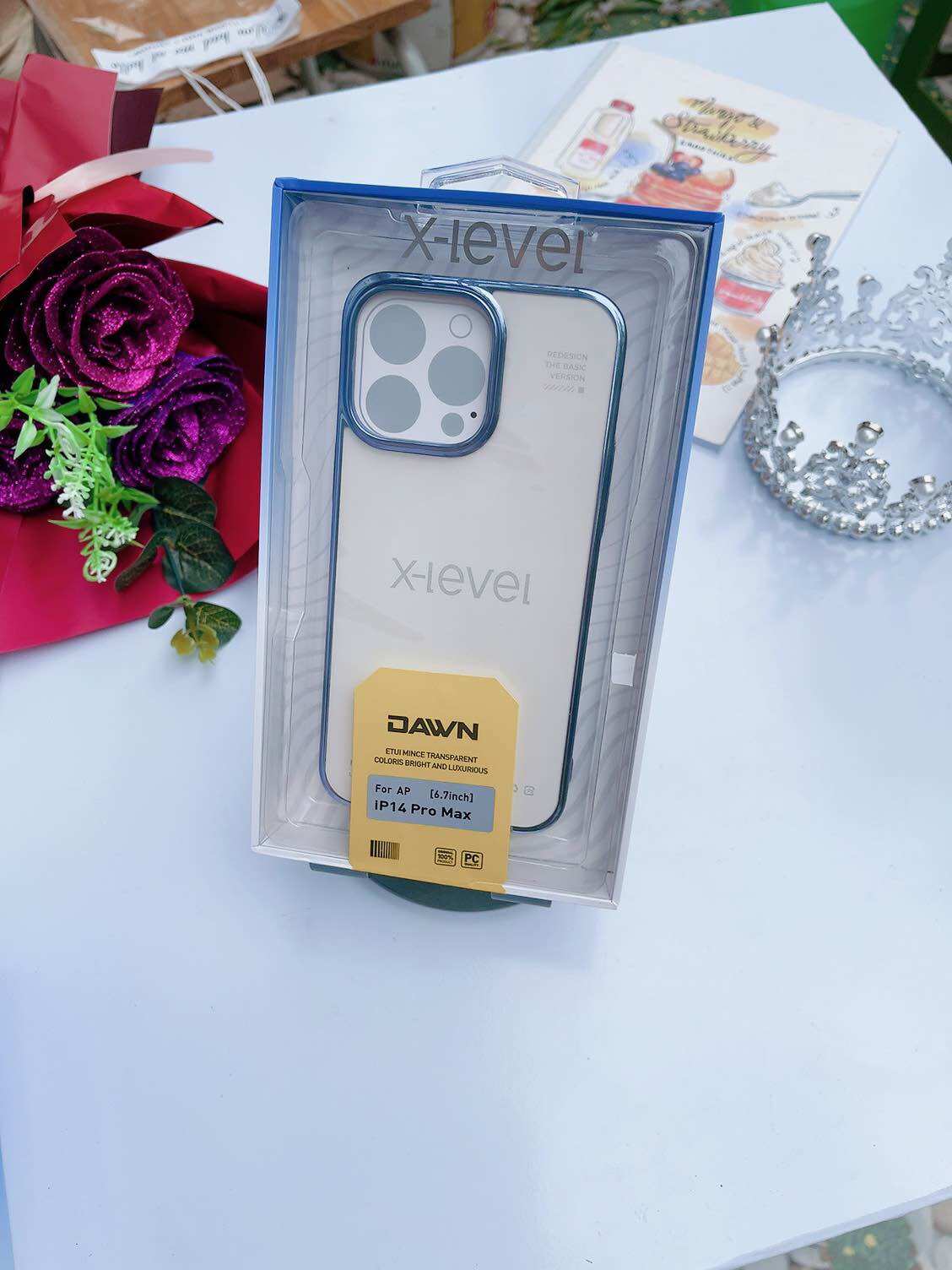 Ốp  x-level cứng lưng trong chống ố vàng cho iphone