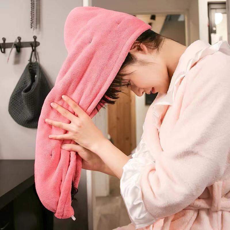 Khăn quấn khô tóc cực nhanh thấm hút tốt