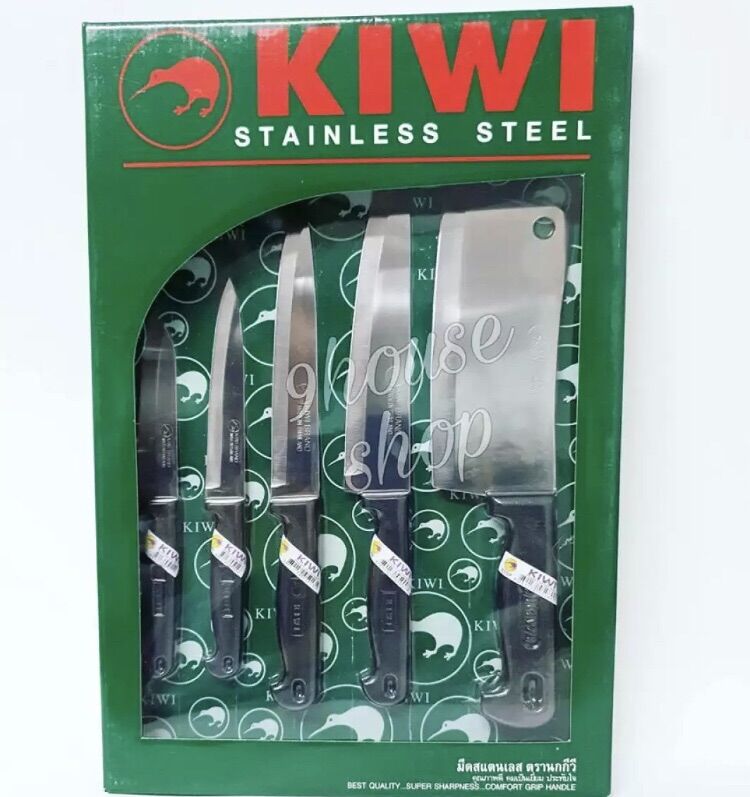 Bộ dao Thái Lan cán nhựa Kiwi 5 món-hàng nhập khẩu cao cấp