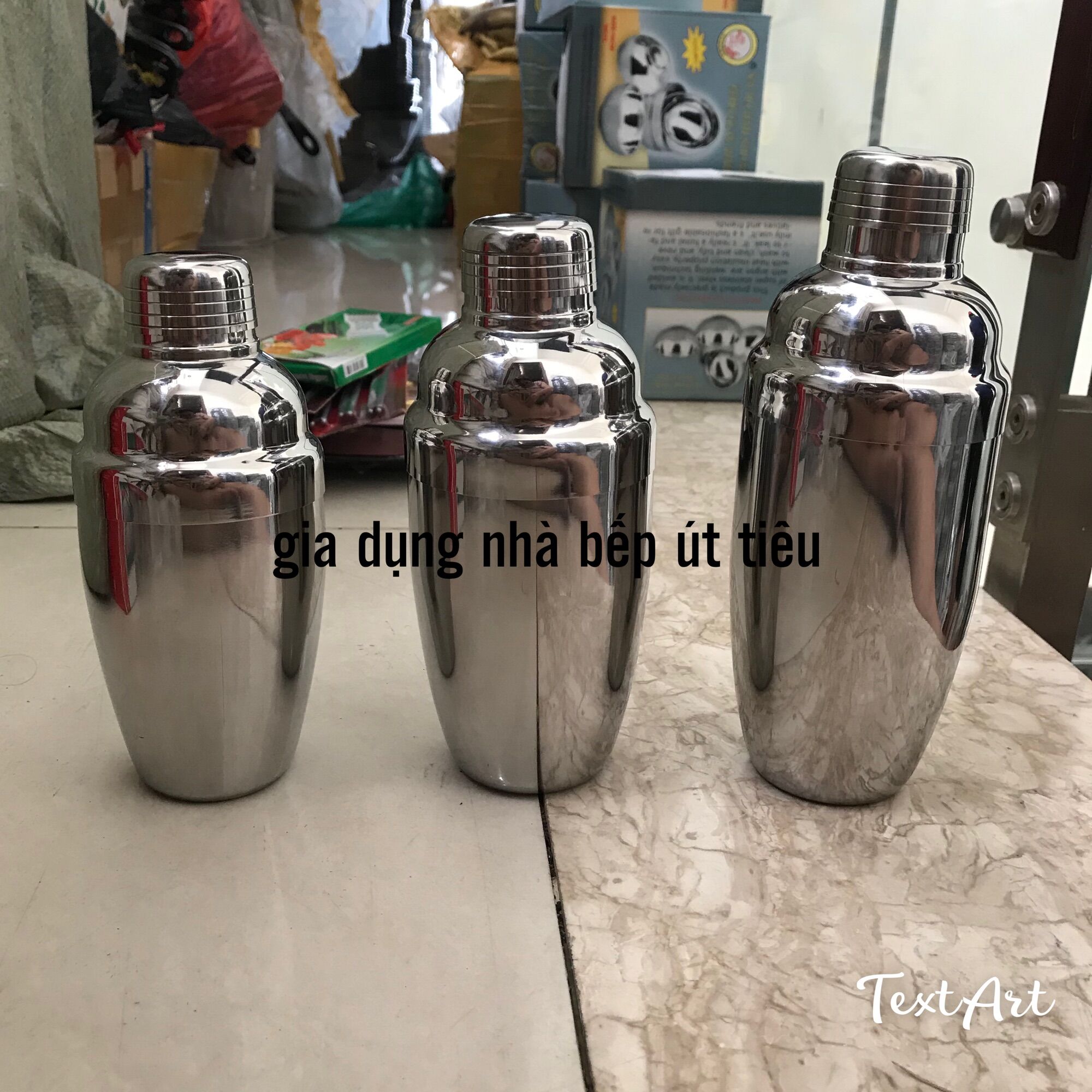 Bình lắc shaker pha chế inox 304