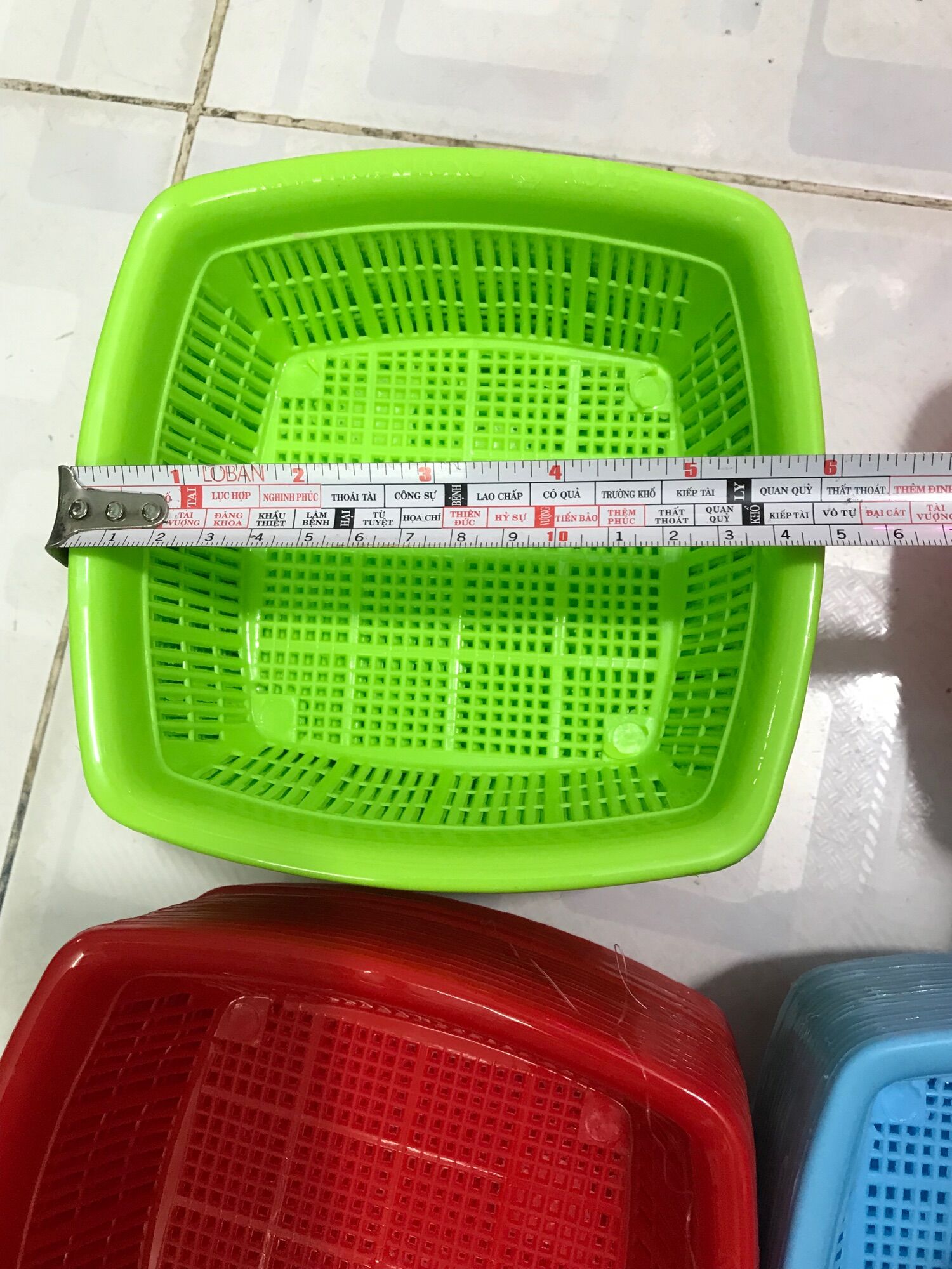 🏀🏀 Set 10 RỔ VUÔNG, LOẠI NHỎ (Rộng 15cm)