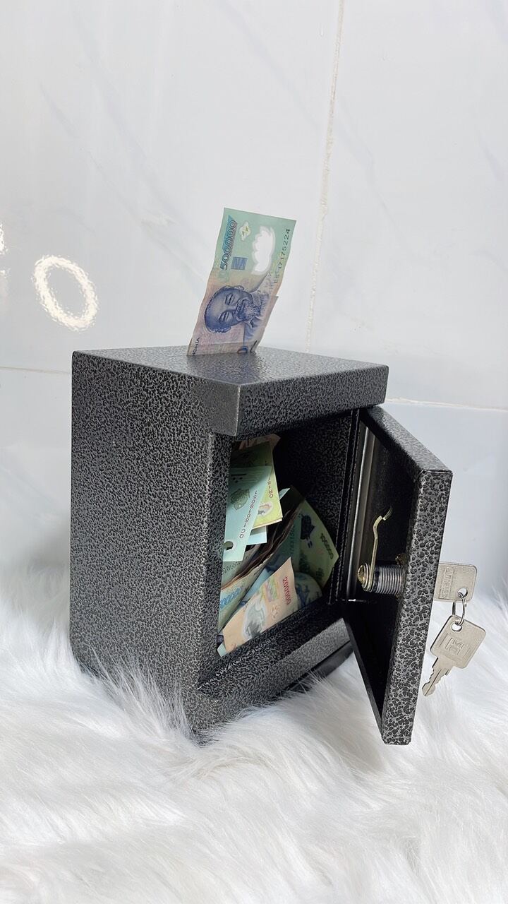 Két sắt mini tiết kiệm tiền 15*20