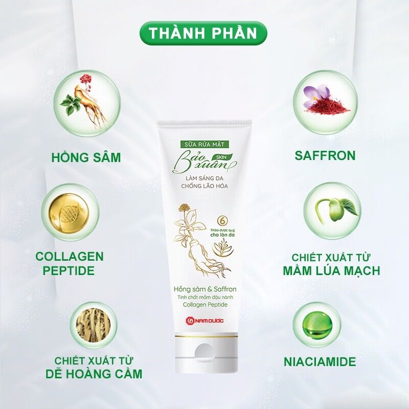 Sữa rửa mặt Bảo xuân-tuýp 100g