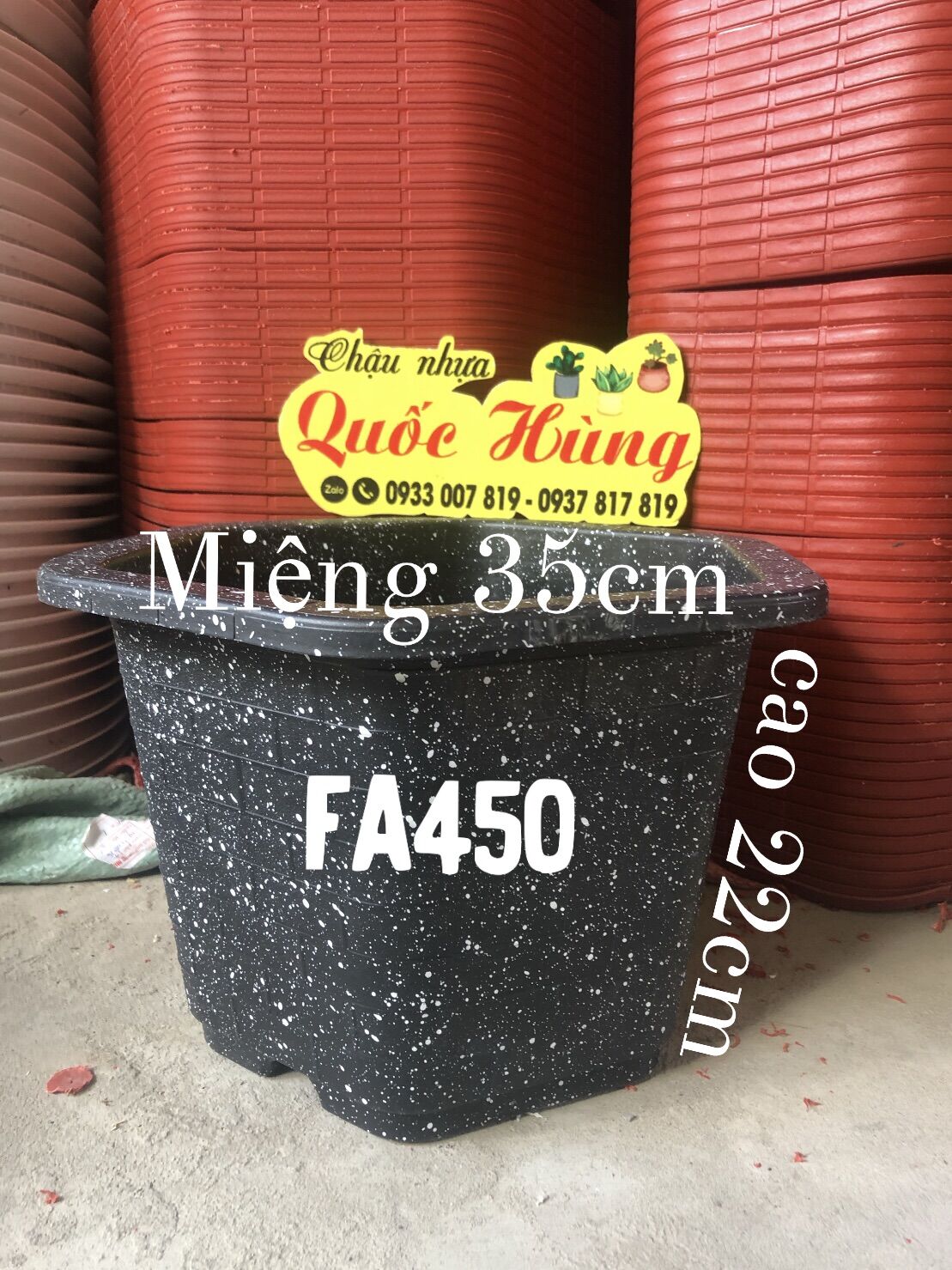 Combo 10 chậu fa450 đen