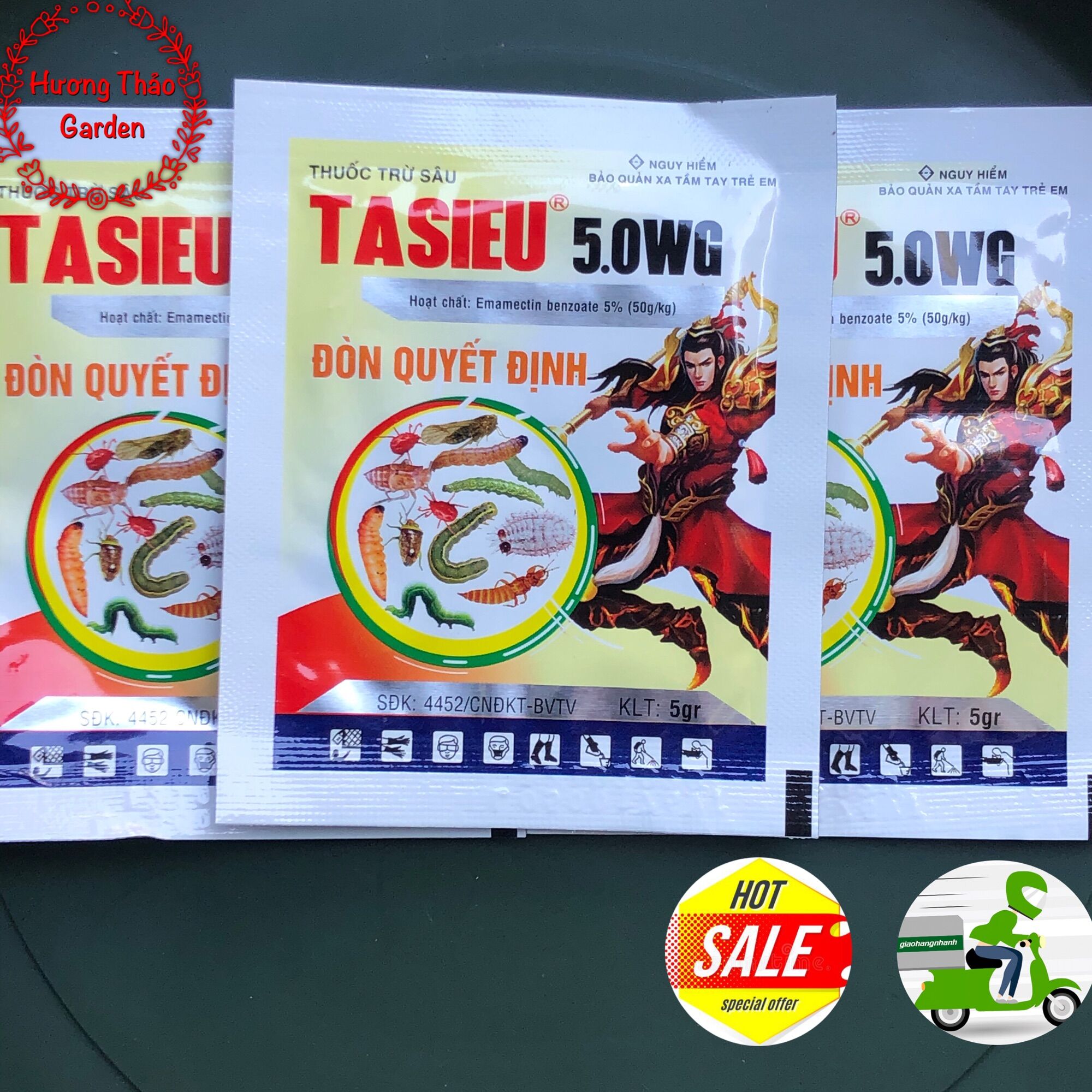 Tasieu 50.wg đòn quyết định trừ sâu, rầy, bọ trĩ gói 5gr