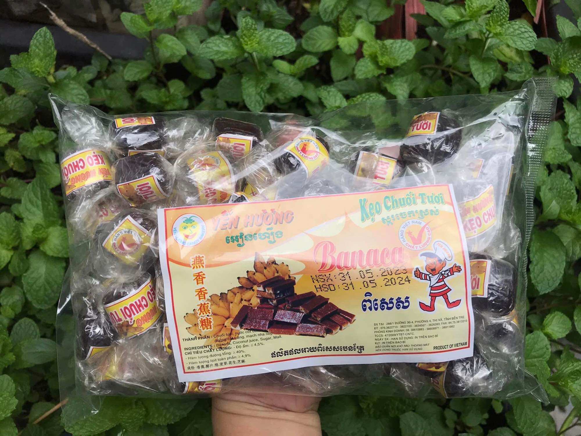 Kẹo chuối tươi đặc sản Bến Tre - Hàng xuất khẩu - Bao ngon