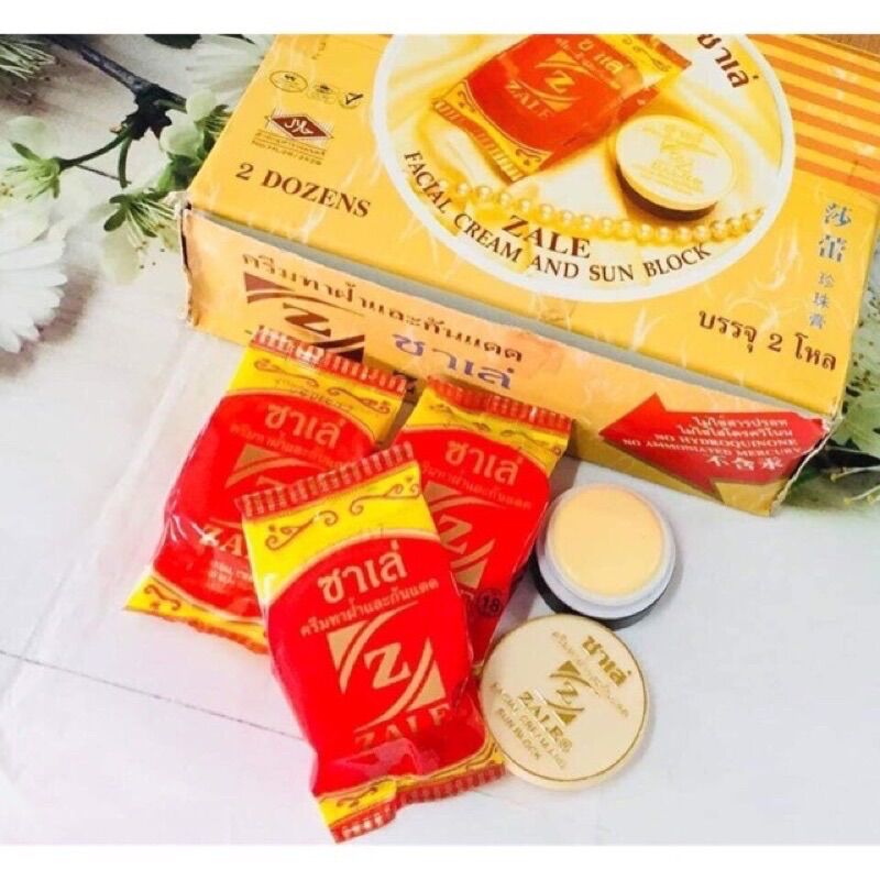 Lố 12 hủ kem zale vàng - chính hãng thái lan