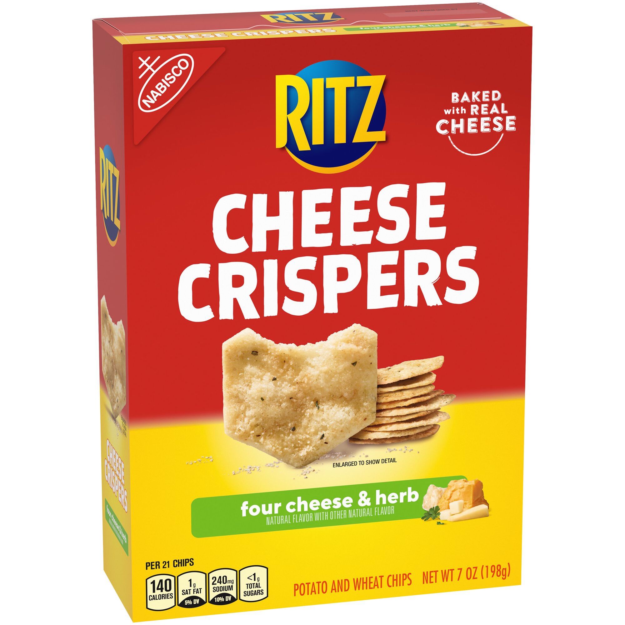 Crispers phô mai của Ritz,giòn tan đậm vị cheddar