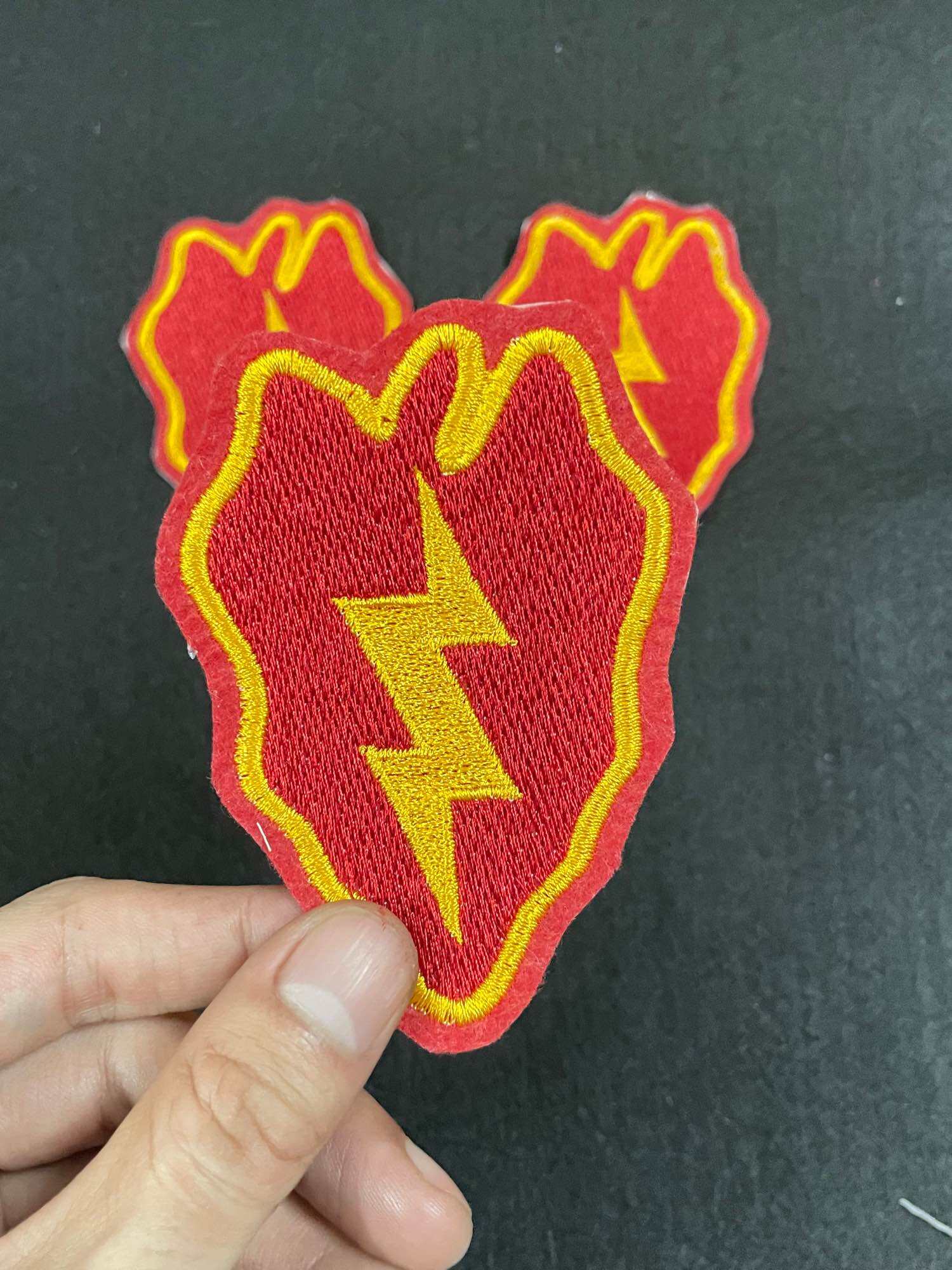 Patch thêu dán ủi phù hiệu Sư đoàn 25 Hoa Kỳ, miếng dán ủi nhiệt dành cho quần áo, miếng dán ủi quân