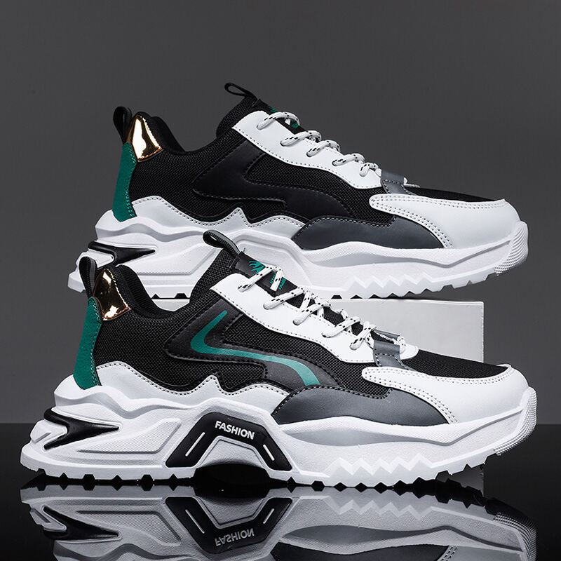 Giày Nam Giày Sành Điệu Chunky Sneaker Độn Cao Đế Mềm Chạy Bộ Thường Ngày Thể Thao Thanh Thiếu Niên Dễ Phối Trào Lưu Mẫu Mới Năm 2023 Mùa Thu