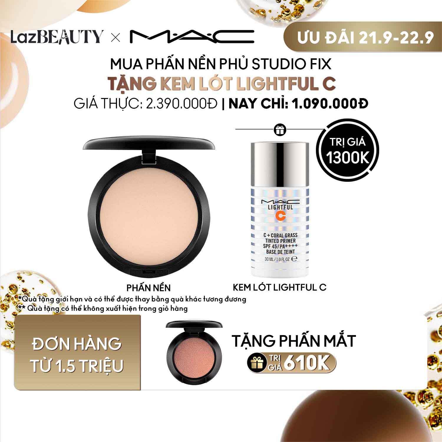 ƯU ĐÃI 2122.9 Phấn nền phủ MAC Studio Fix Powder Plus Foundation 15g/ Phù hợp cho Da Thường đến Da Dầu Sản phẩm bán chạy nhất bởi độ che phủ cao kèm hiệu ứng lì có chỉ số SPF không gây mụn cho da